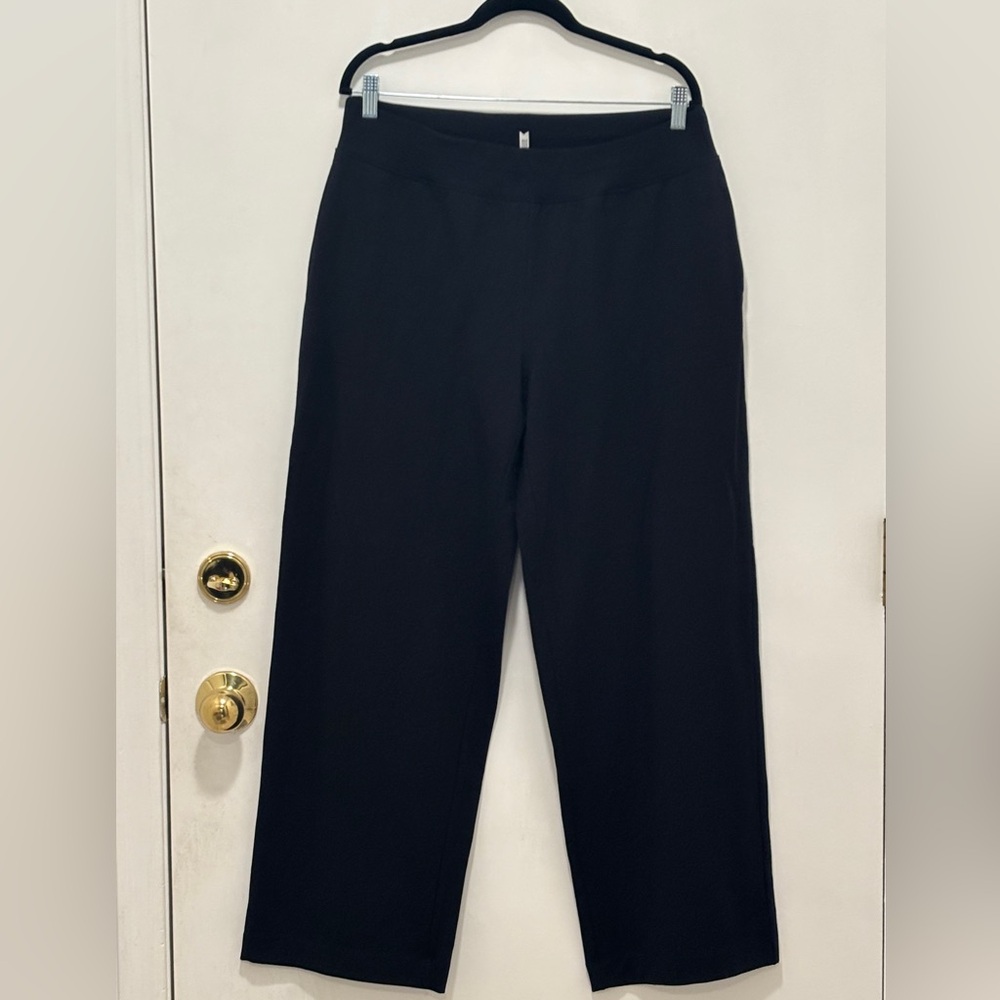 NWT Soma Black Essential Terry Straight Leg Women's Pants